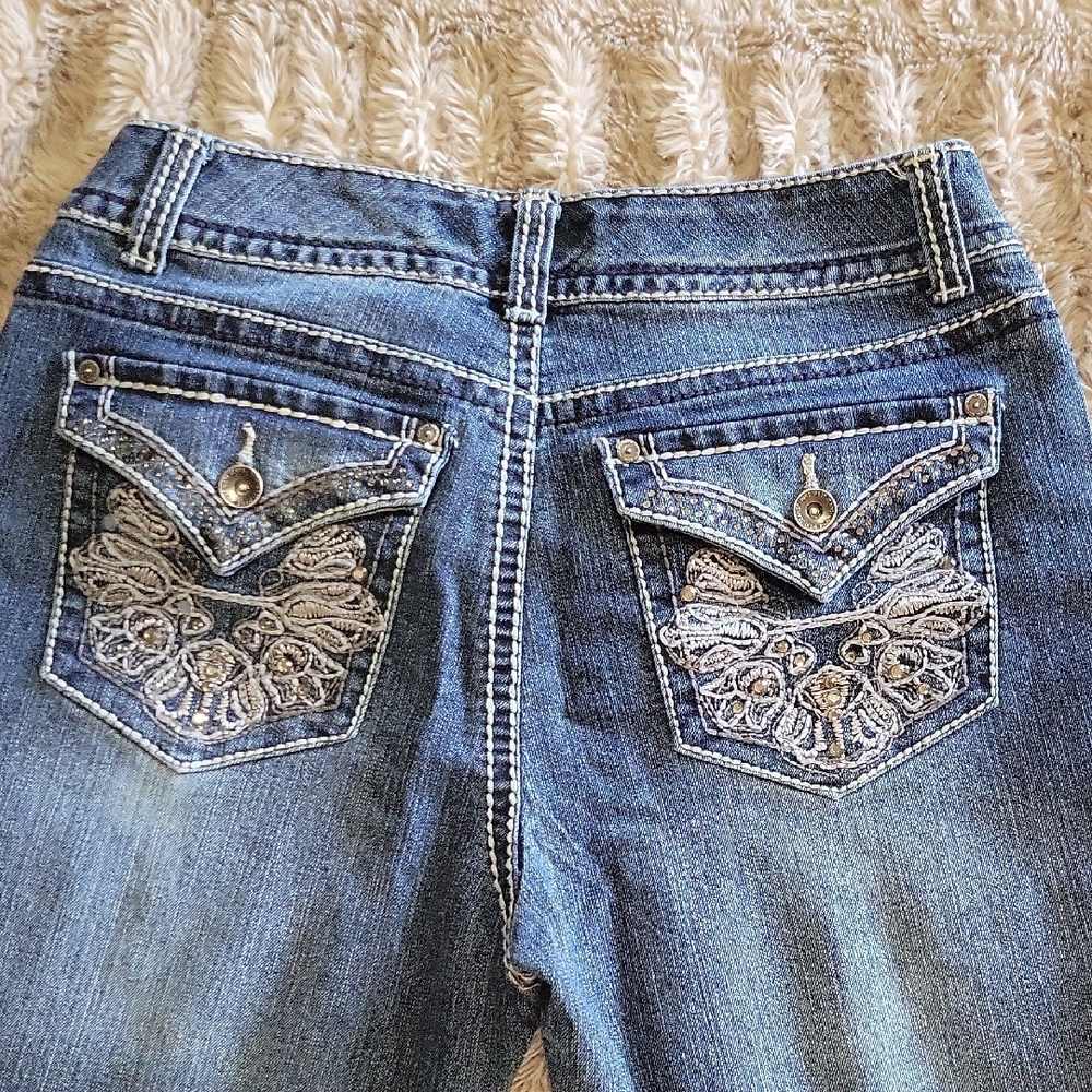 🌞Nine West Jeans- DATE NIGHT FIT- Capris Sz 28/6 - Picture 5 of 7